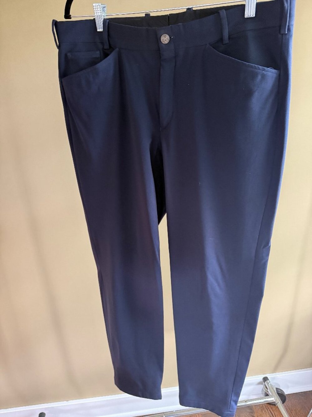 5 Pocket Pants - Navy - Tom James Stretch Fabric